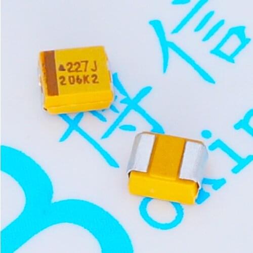 Type B 6.3V220UF 227J SMD Tantalum Capacitor Type B 3528 1210 Volume 220UF/6.3V 330UF 6.3VD Type 7343 SMD Tantalum Capacitor
