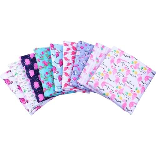 Rubio 50*140CM Flamingo Polyester cotton Fabric Patchwor Printed for Tissue Kids Home Textile for Sewing Doll Dress Curtain