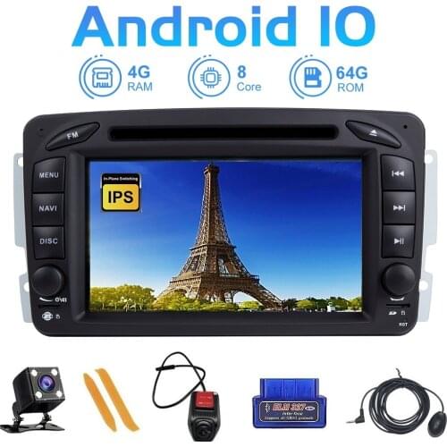 ZLTOOPAI Eight Core Car Multimedia Player Android 10 For Mercedes Benz CLK W209 Vito W639 Viano Multimedia Player GPS DVD Player