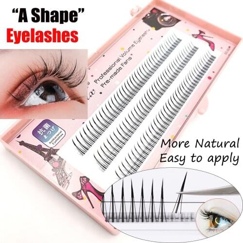1 Box A Shape Premade Volume Eyelashes Extension Natural Cluster Long Lasting Easy to apply Lashes DIY Eye Makeup Tools