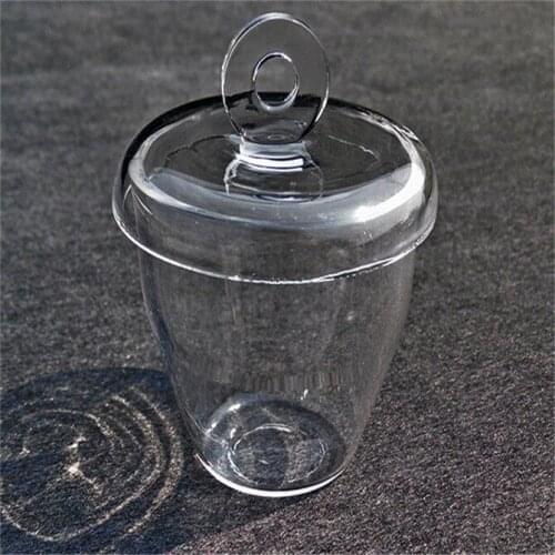 10ml clear melting quartz crucibles with cover