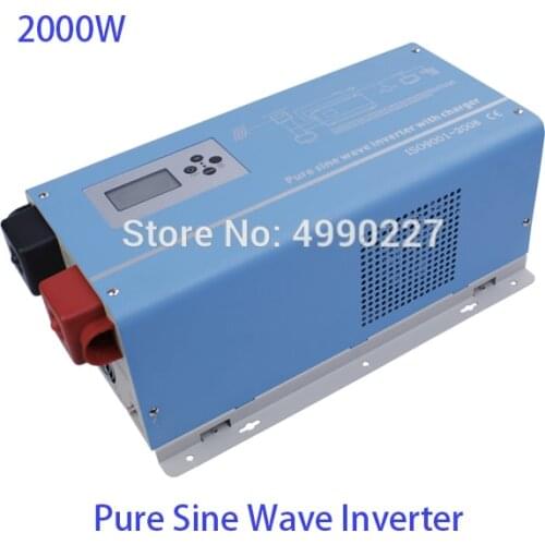 2000W/2KW Pure Sine Wave Solar Power Inverter DC 24V 48V to AC 110V-240V off grid Inverter Converter For Solar Home Power System