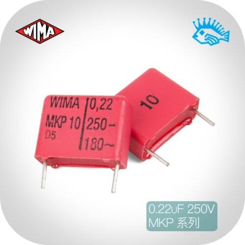 5pcs/50pcs 250V0.22uF 250v WIMA MKP10 Germany Fever Audio Infinite Film Capacitor