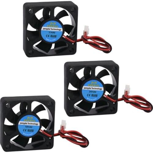 5015 3D Printer Cooling Cooler Case Fan Heat Dissipation Hotend Extruder Cooler Case Fan 5V 12 24V 10x10cm/3.97X3.97in