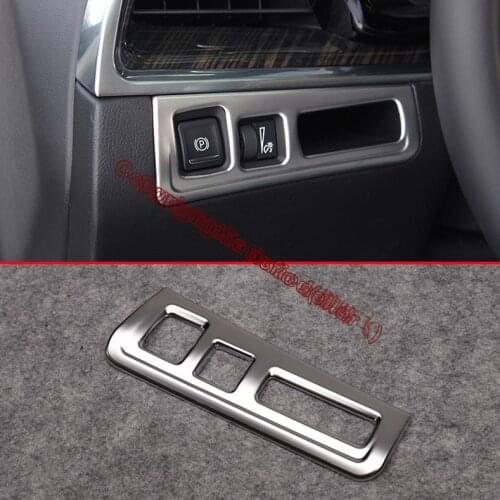 ABS Pearl Chrome Handbreak Park Brake Around Cover Trim For Cadillac XT5 2016 2017