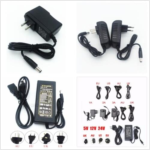 LED Power Supply Adapter DC5V / DC12V / DC24V 1A 2A 3A 5A 7A 8A 10A For 5V 12V 24V led strip lamp lighting led power driver plug