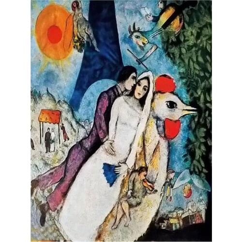 Full Square/Round Drill 5D DIY Diamond Painting "Marc Chagall Artist Works" Embroidery Cross Stitch Home Decor Gift WG2597