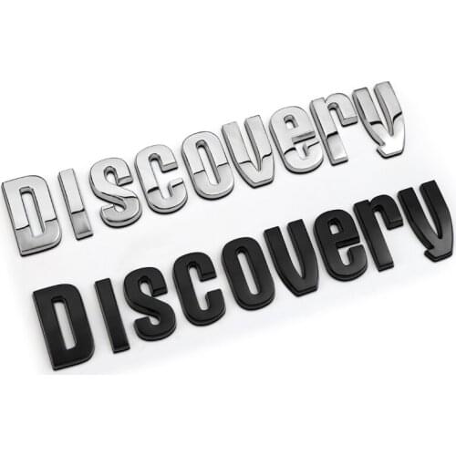 Car Sticker Emblem Badge Discovery Letters Metal 2 Colors Tuning Auto Car Styling Accessories