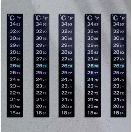 1/5/10PCs Stick-on Digital Aquarium Fish Tank Fridge Thermometer Sticker Measurement Stickers Temperature Control Tools Products