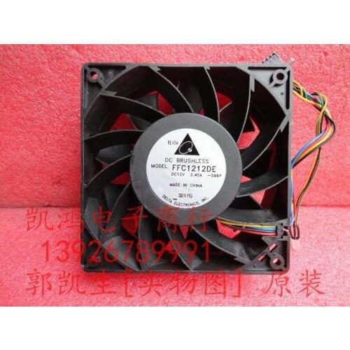 FOR Delta ffc1212de 12v 12cm 12*12*3.8CM 2.40A server industrial machine electronic enclosures cooling fan