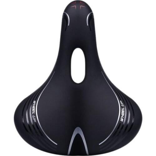 Wheel Up Bike Saddle Rail Hollow Breathable Soft Bicycle Saddle Seat Memory Sponge Casual Off-Road Cycling Seat