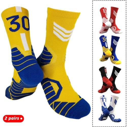 Fall Winter Quality Non Slip Adult Kids Sports Basketball Socks Running Cycling Grip Socks Sporting Breathable Close Fit Well