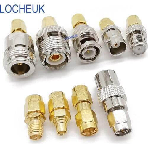 9 Type RF Adapter Connector Kit SMA Male Plug to BNC/N/F/MCX/SMA/UHF/TV Female Jack RF Coaxial Extension Cable FPV Drone