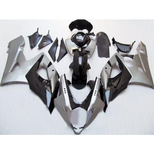 Custom Injection Mold Fairing kit for GSXR1000 K5 05 06 GSXR 1000 2005 2006 ABS Silver black Fairings set+Gifts SD52