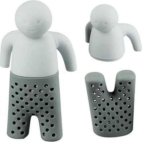 Creative Tea Strainer Food Grade Silica Gel Tea Filter Mr.Tea Villain Shaped Silicone Tea Maker Tea Bag Tea Set Brew Tea