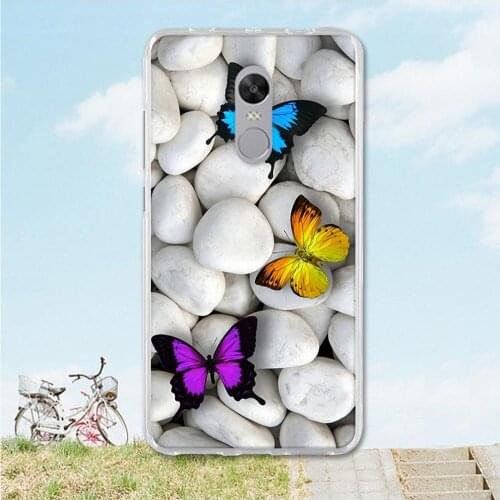 Cartoon Painting Silicone TPU Soft Phone Cover For Xiaomi Redmi Note 4X 4 X Case For Redmi note 4x Flower Case For Note 4 X 5.5"