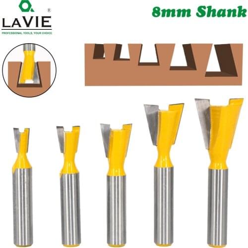1pc 8mm Shank Dovetail Joint Router Bits Set 14 Degree Woodworking Engraving Bit Milling Cutter for Wood