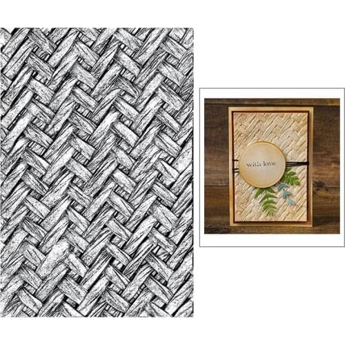 2021 New 3D Embossed Folder For DIY Relief Craft Making Pattern Background Greeting Card Scrapbooking No Stamp Metal Cutting Die