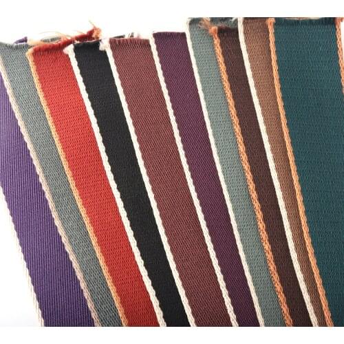 1.5inch Jacquard Webbing Belt Strap Double Side Stripe Webbing Upholstery Webbing Shoulder Green Bag strap Making Purse strap