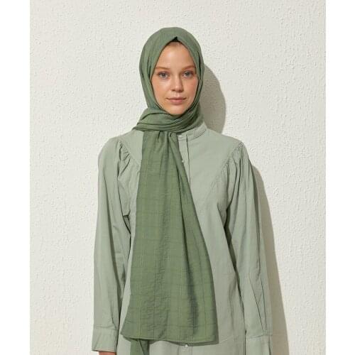 Salland Silk None Shawl Haki Color Fashion Comfortable Product Fashion Scarf Hijab Scarves Flexible Breathable Comfy Quality Robust Original Does Easy Use Fabric Shawl Stylish Designs Casual Italian Stitched YokŞal1