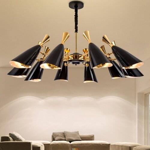 Modern creative two-way head speaker chandelier LED lamp 10/12 heads For villa restaurant bedroom hotel lobby Home lighting G253