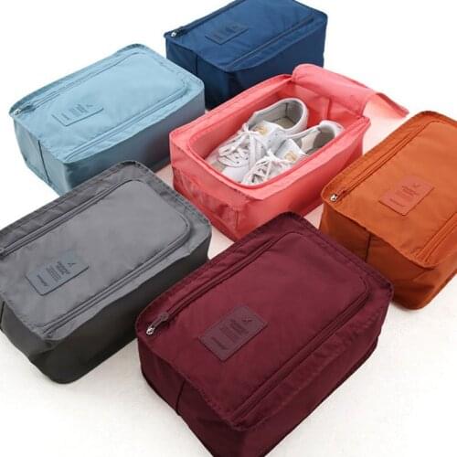 6 Colors Waterproof Shoes Clothing Bag Convenient Travel Storage Bag Cases Nylon Portable Organizer Bags Shoe Sorting Pouch