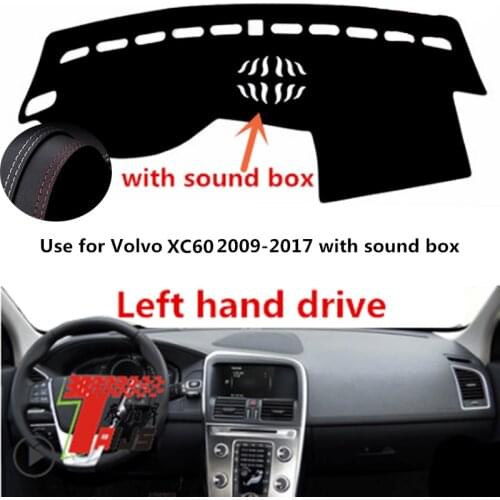 TAIJS Factory Classic Anti UV Leather Car Dashboard Cover For Volvo XC60 2009 2010 2011 2012 2013 14 15 16 17 Left hand drive