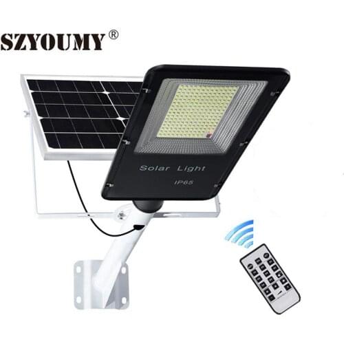 SZYOUMY new 50W 100W 150W 200W Waterproof Solar Street lights with remote control solar panel highway led light outdoor