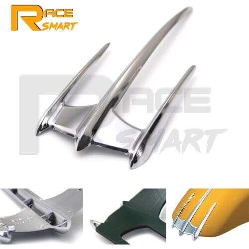 Motorcycle Universal 4" Wider Style Fenders Chrome Decoration Parts For HONDA Goldwing GL1800 VTX1300 1800 VT1300 Custom Line