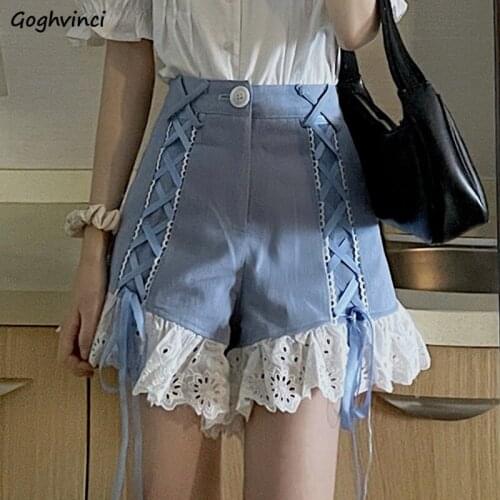 Skirts Women Solid Lace Slim Sexy Ladies Clothes Leisure Korean Fashion Harajuku Popular Students Soft Streetwear All-match Ins