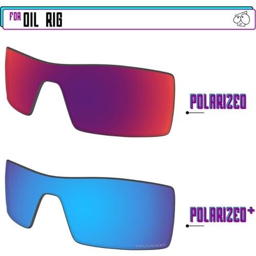 EZReplace Polarized Replacement Lenses for - Oakley Oil Rig Sunglasses - BlueP Plus-MidnightP