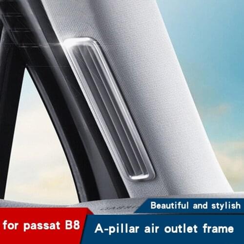 Passat b8 accessories for Volkswagen passat b8 variant interior modification A-pillar air outlet bright strip