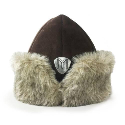 Shark Anatole Leather Börk Hat Nubuck Coffee Brown Fur Resurrection Ertugrul Alpine Bork hat ottoman horse archery leather sportwaer beret dimm