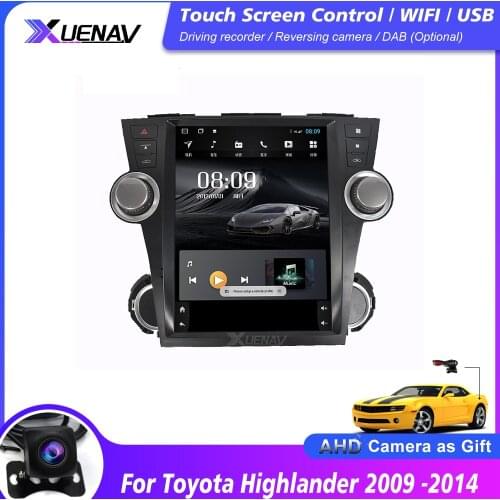 Car GPS Navigation Player For Toyota Highlander 2009 2010 2011 2012 2013 2014 Car Radio Stereo Autoradio GPS Head Unit