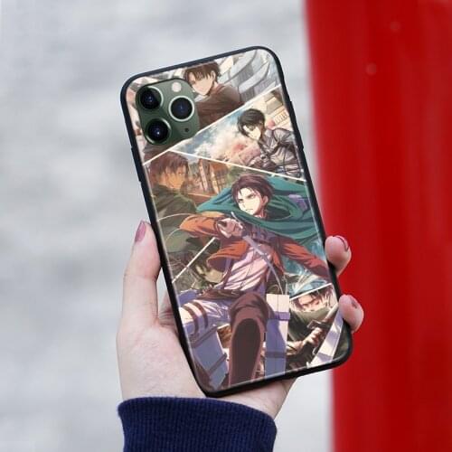 Levi Ackerman anime Phone case cover shell For iPhone SE 6s 7 8 Plus X XR XS 11 Pro Max Samsung S Note 8 9 10 20 Plus ultra