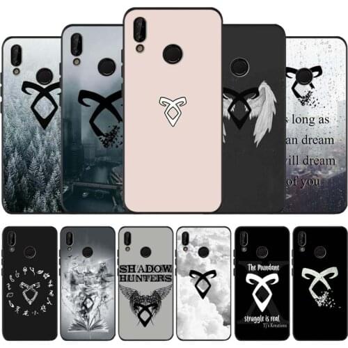 Shadow hunters black soft Phone Case for huawei P40 P30 P20 P10 Pro lite P9 Lite nova 4E 6SE Psmart 2019 Y6 9 Prime