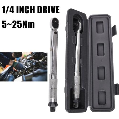 Onnfang Torque Wrench Bike 1/4 Square Drive 5-25NM Two-way Precise Ratchet Wrench Repair Spanner Key Hand Tools Free Shipping