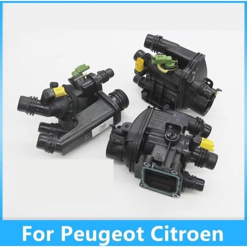 For Peugeot 308SW 2008 Citroen C4 C-QUATRE 1.2T electronic thermostat water outlet high quality Auto Accessories Free shipping
