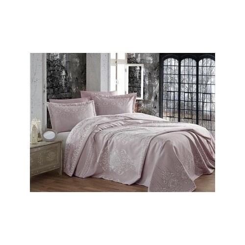 DowryWorld - DANTELA - Maria Jacquard Double Bedspread Lilac Color