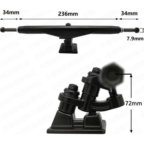 Gravity Casting Heat Treatment 9.2 inch Double Center Pillar Electric Skateboard Trucks Flange Land Cruising Trucks Dropshipping