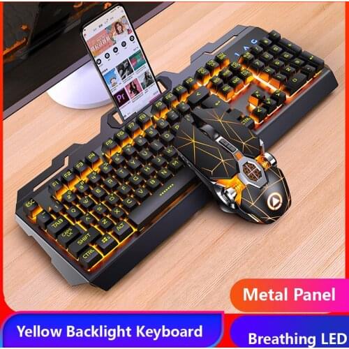 Mechanical Keyboard Wired Gaming Keyboard RGB Mix Backlit 104 Anti-ghosting Blue Red Switch For Game Laptop PC