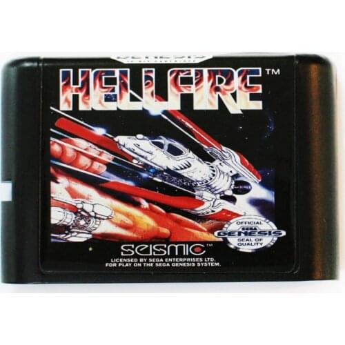 Hell Fire 16 bit MD Game Card For Sega Mega Drive For SEGA Genesis