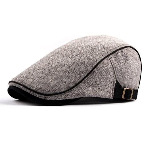 High Quality Retro Adult Mens Retro Casual Cappellino Brief Ivy Hat Summer Winter Newsboy Driving Cabbie Flat Cap Berets Hats