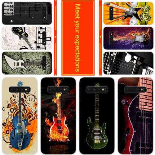 Bass Guitar Strings Music Soft Case for Samsung Note 20 10 9 8 TPU Silicone Cover Pack Note20plus Note10plus Bumper Bag