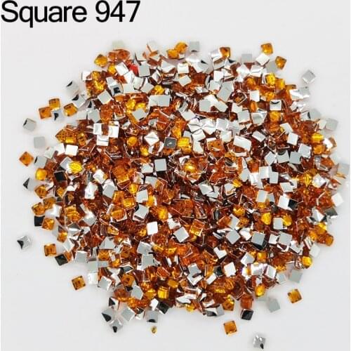 2021 New Crystal Square Drills For DIY Diamond Painting Cross Stitch Embroidery Rhinestone Colorful Mosaic Stone