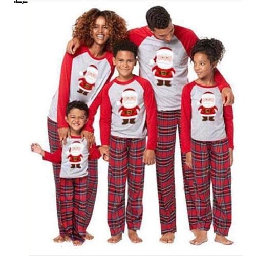 2021 Family Christmas Pajamas Children Sleepwear Kids Homewear Family Matching Outfits Mother & Kids Clothing Sets Homewear