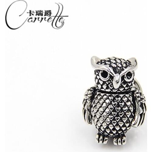 High-grade metal men and women suit brooch shirt collar buckle owl modeling pin arm can swing