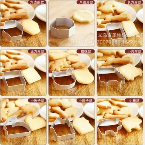 Cookie Mold Cutter Aluminum Alloy Material Baking Cute Shape Cookie Molds Cookies Making Tools 1 Piece