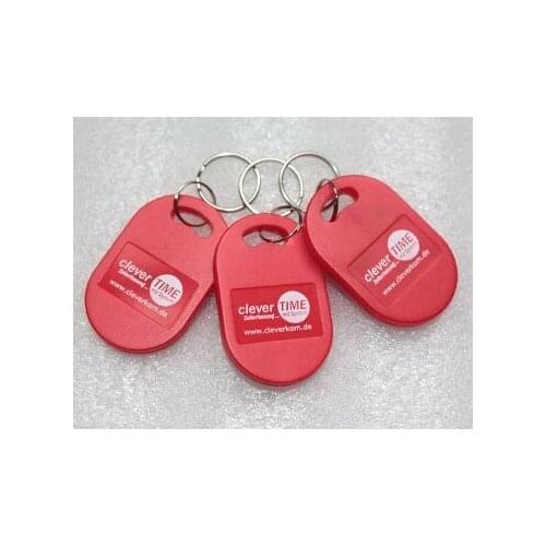 13.56MHz IC M1 S50 Keyfobs Tags Access Control RFID Key Finder Card Token Attendance Management Keychain ABS with printing