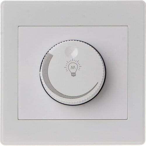 AC 220V Light Dimmer Switch Adjustable Brightness Controller Knob Switch for Filament Lamp Light